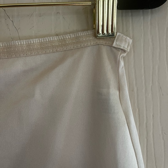 VTG 60s Lace Nylon Boudoir Coquette Festival Grunge Half Slip Sati Skirt M - Picture 4 of 7